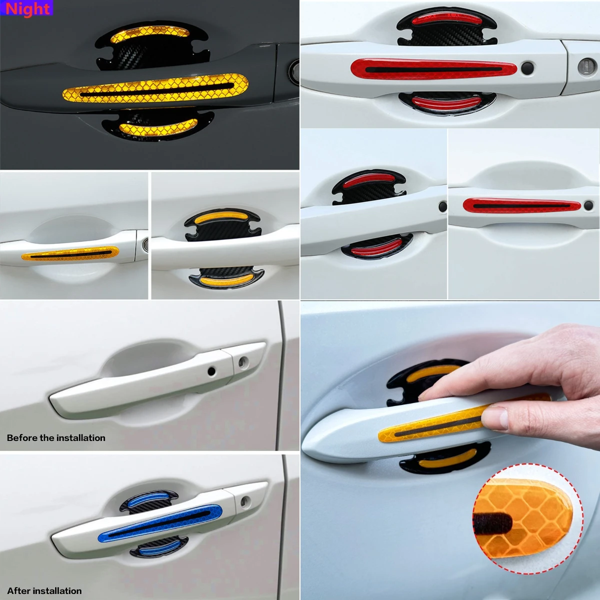 

Accessories Stickers Door Handle Car For Bugatti Chiron Veyron Divo Centodieci La Voiture Noire Bolide EB110 Type 57 Veyron Supe