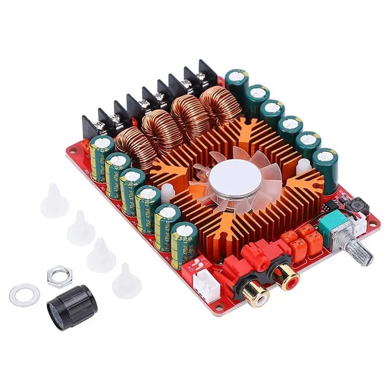 abjf-tda7498e-2チャンネルデジタルステレオパワーアンプボード-160w-160w、4-6-8オームスピーカー対応、15-36v-dc