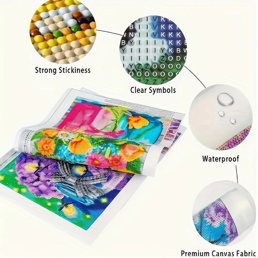 1 قطعة هايدي 5D DIY الماس اللوحة الحفر الكامل لطيف فتاة الأرنب الأزهار قماش أكريليك فرملس المنزل المطبخ جدار ديكور هدية #5