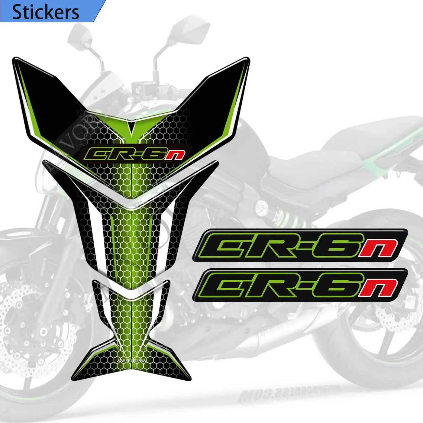 

2016 2017 2018 2019 2020 2021 Emblem Logo Fuel Oil Kit Knee Protector Stickers Tank Pad For Kawasaki ER6N ER-6N ER 6N