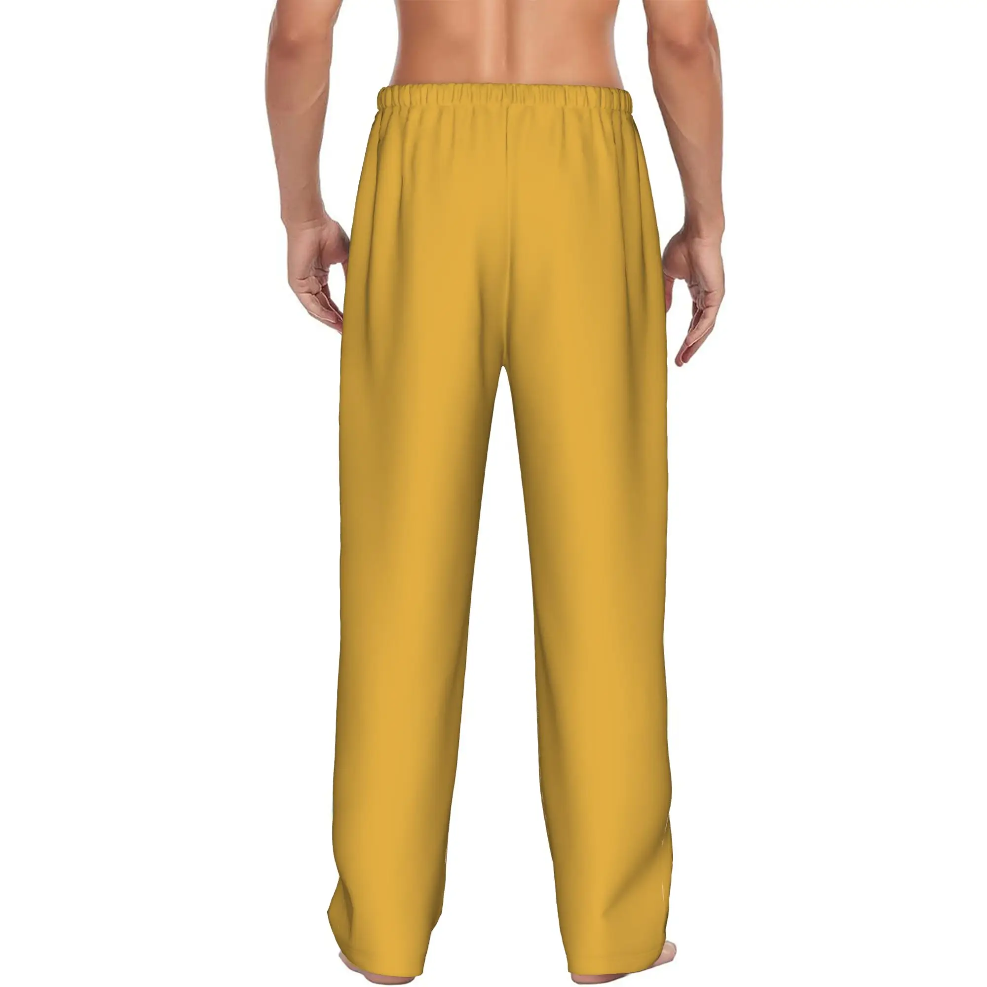 Custom P-Psyducked Cartoon Pajama Pants Men's Cute Duck Lounge Sleep Stretch Sleepwear Bottoms with Pockets