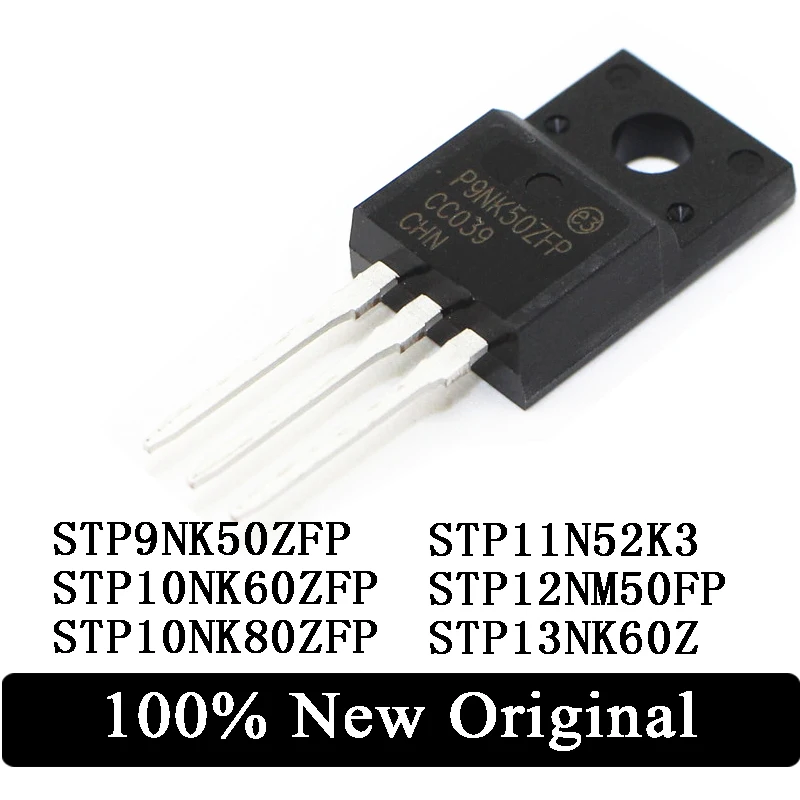 10PCS STP9NK50ZFP STP10NK60ZFP STP10NK80ZFP STP11N52K3 STP12NM50FP STP13NK60Z Transistor MOSFET the chip for PCB Free Shipping