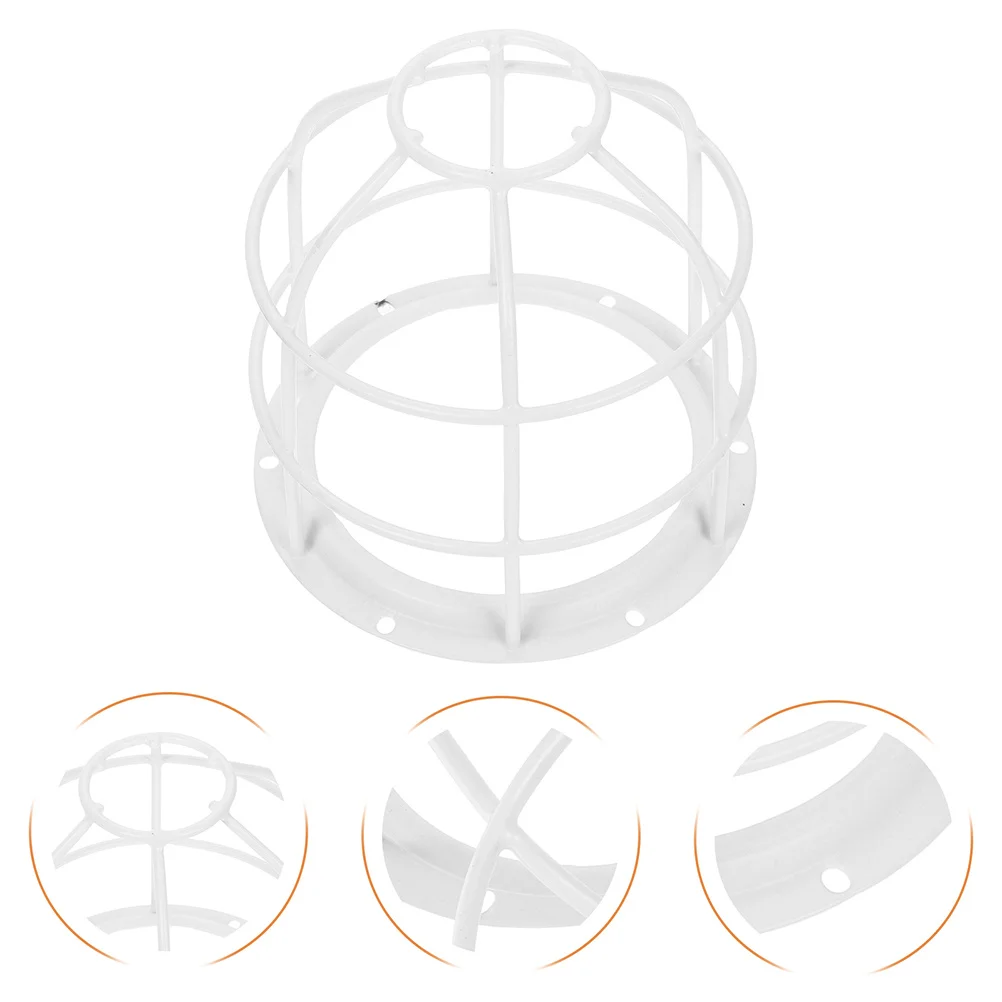 2pcs Smoke Sensor Net Cover Easy Install Sturdy Bracket Fire Sprinkler Guard Metal Cage Light Bulb Cover Ceiling Fan Globe Cage
