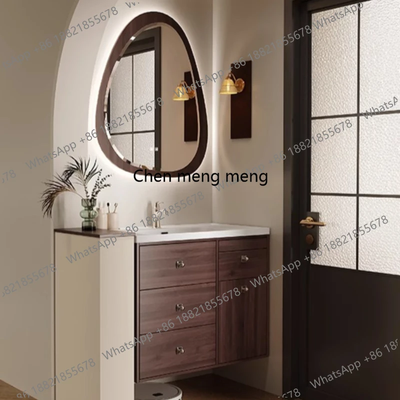 

Fashion Toilet Bathroom Cabinet Storage Shelves Display Sink Mirror Safe Bathroom Cabinet Plant Paper Gabinete Trendy Furniture