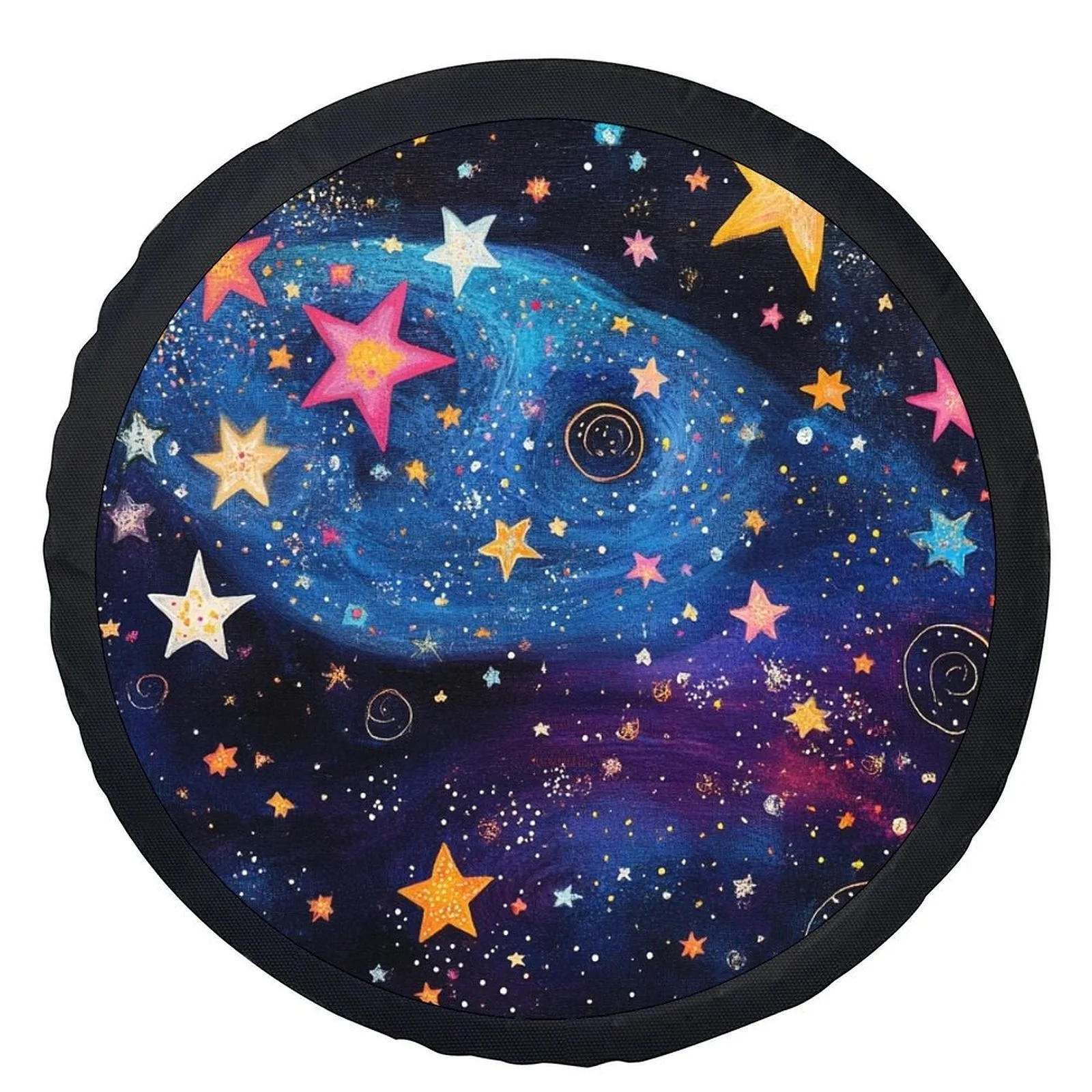 

Яркий чехол для шин Galaxy Stars, космический дизайн, чехол на запасное колесо, прочный полиэстер, автомобильный аксессуар