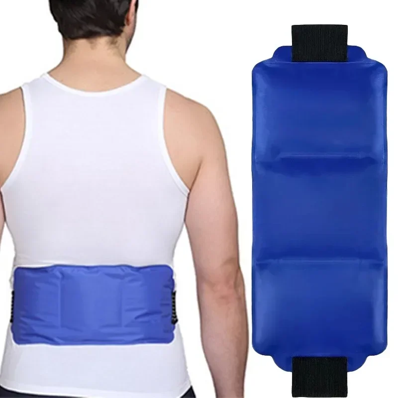 

Носимый пакет со льдом для травм, обертка для горячей и холодной терапии, многоразовый гелевый пакет со льдом для восстановления спины и мышц с безопасным креплением