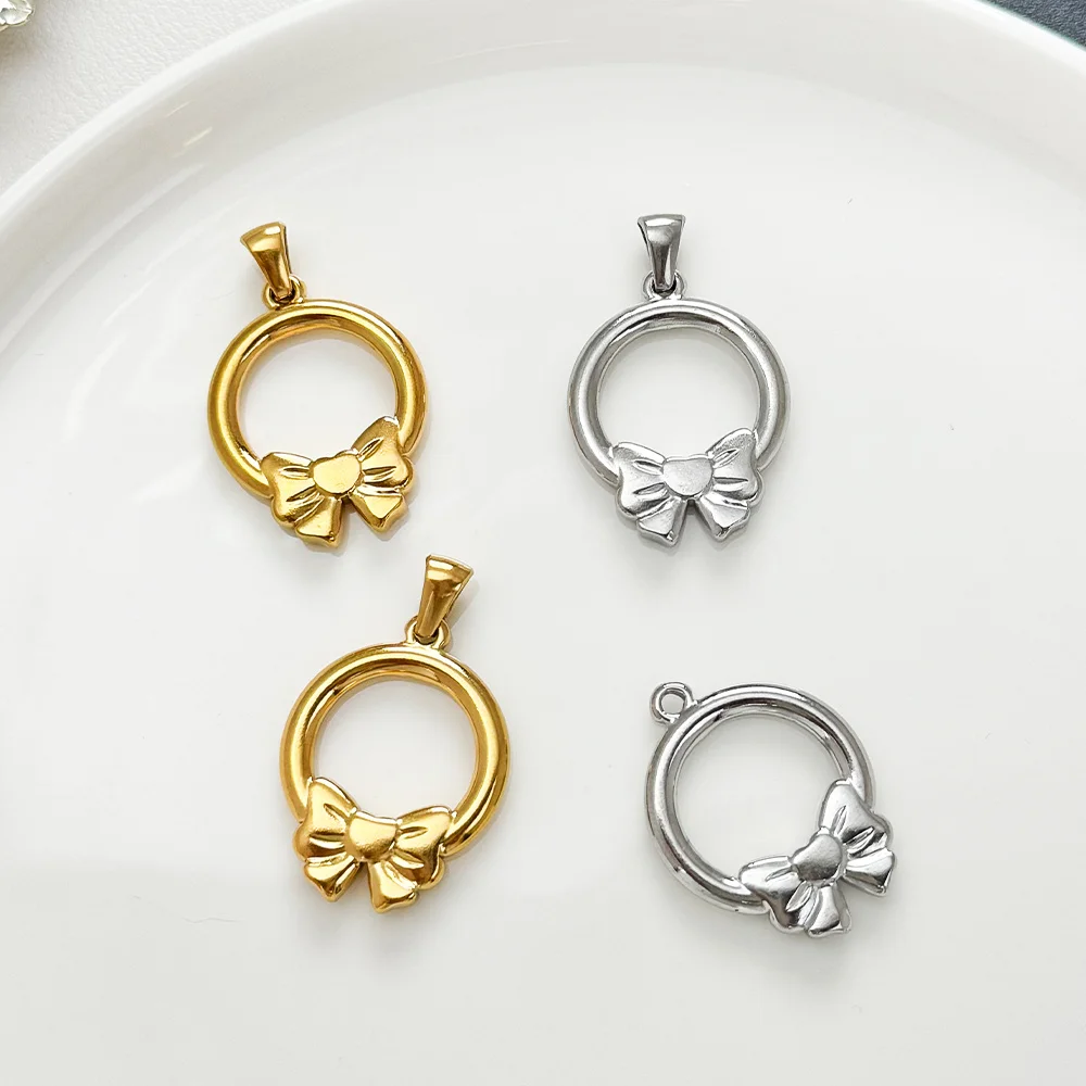 

Сердечный дизайн 50 шт. 20*31 мм ювелирные аксессуары/нержавеющая сталь/ручная работа/форма петли с бантом/подвески «сделай сам» для ожерелья # 194335