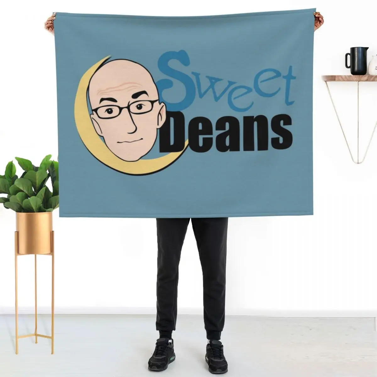 Sweet Deans Throw Blanket Soft Breathable Blanket for Night Sleeping