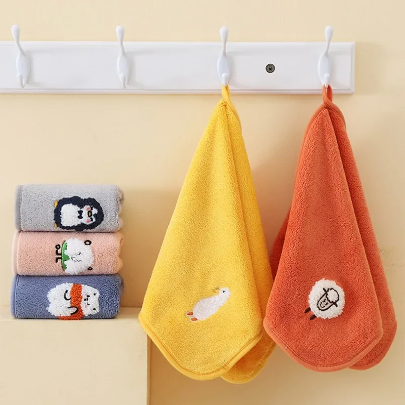 Cotton Baby Bath Towel Soft Cartoon Animal Face Towel Newborn Infant Kids Soft Absorbent Washcloth Children Shower Towel 25*50cm