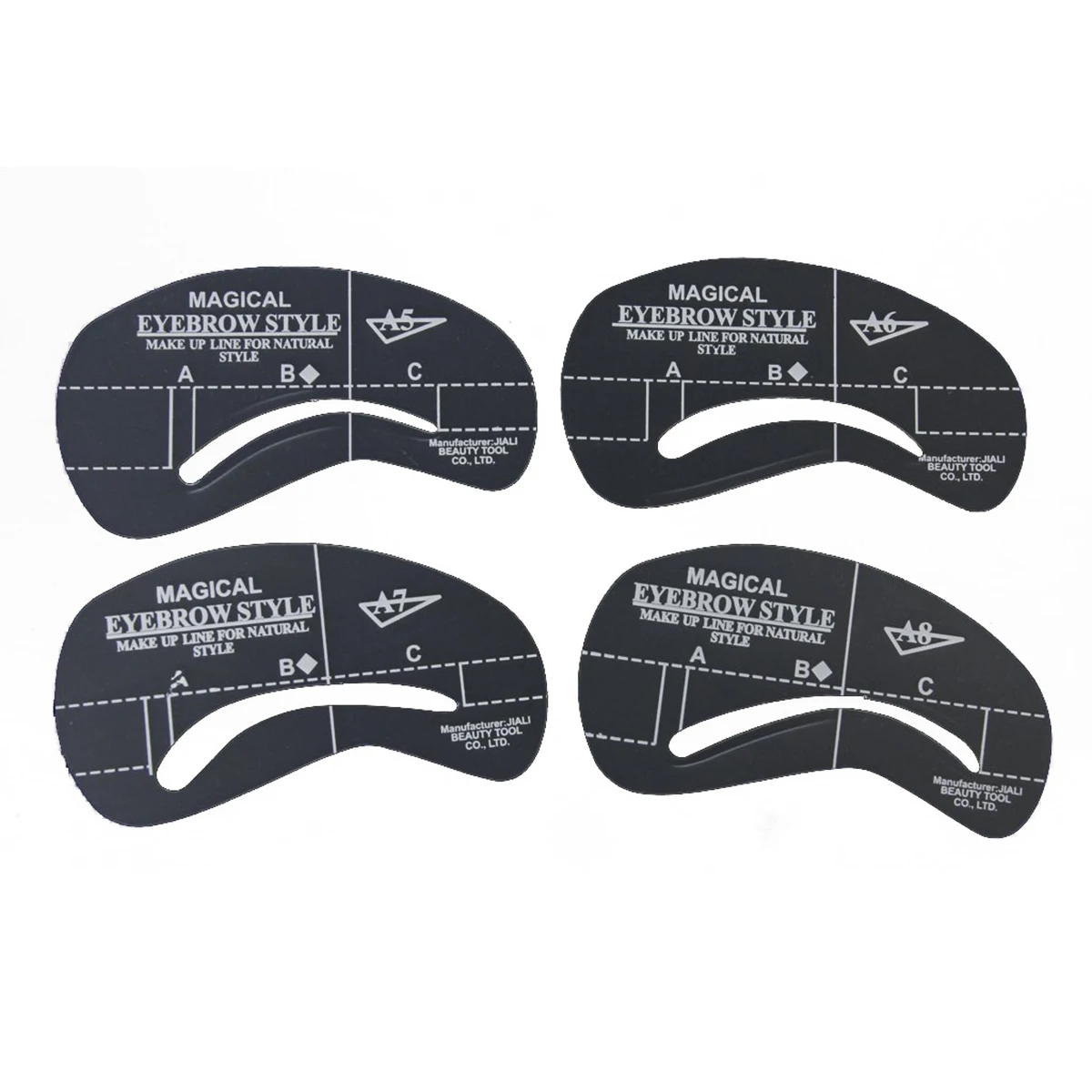 24 stuks stencils helder ABS plastic herbruikbare sjablonen vormgeven gereedschap 6 sets verschillende wenkbrauw stencil sjabloon vormen make-up