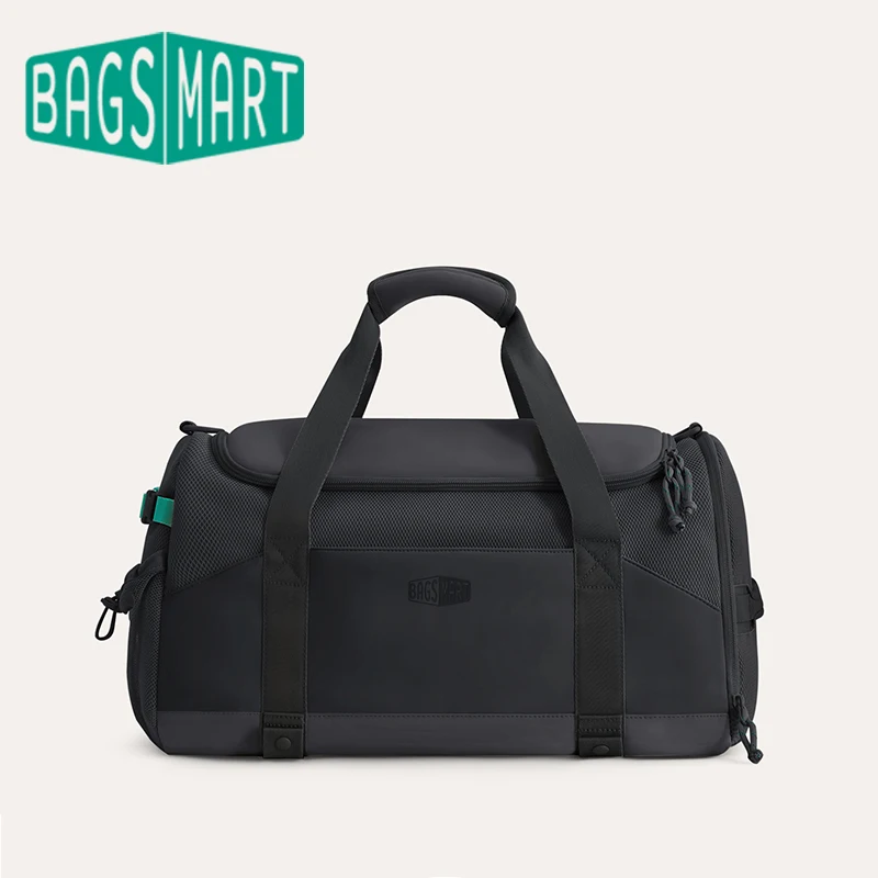 BAGSMART Large Capacity Travel Duffel Bag Lightweight Gym Bag with Shoe Compartment Wet Pocket Waterproof Shoulder Bag for Women