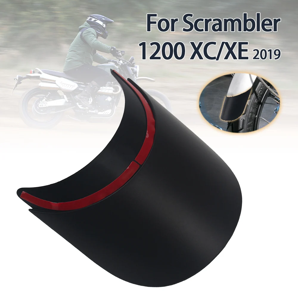 For 1200XC 2019 Motorcycle Black Front Mudguard Extender Motorbike Fender Splash Extension Pad For Scrambler 1200xc xe XC 1200XE