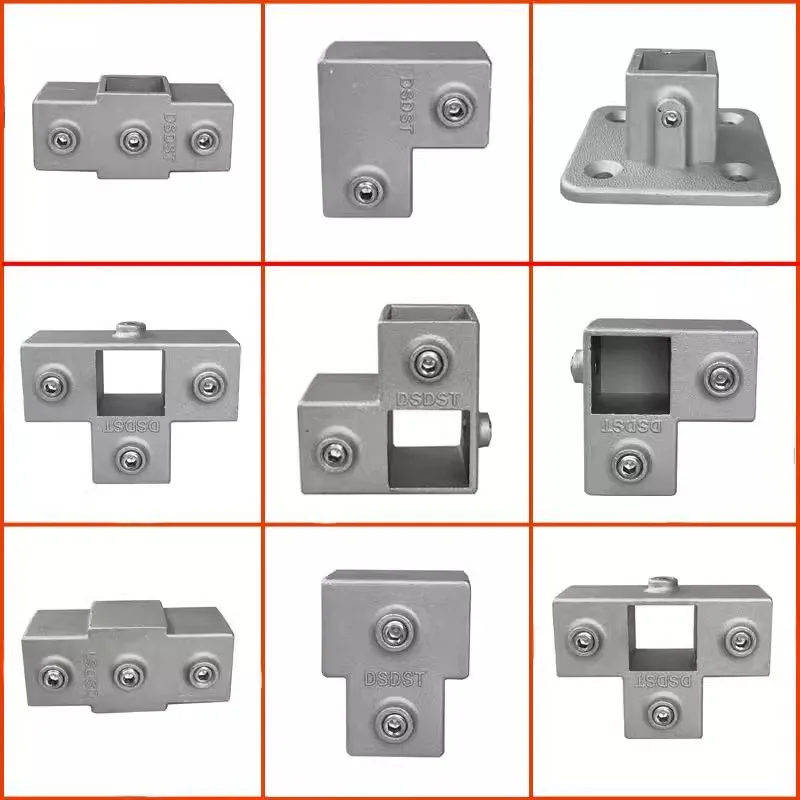 

Aluminum Alloy Elbow Square Tube Fixed Pipe Clamp OD 25x25mm （0.98*.098 in） Three-way Square Storage Rack Connector Accessories