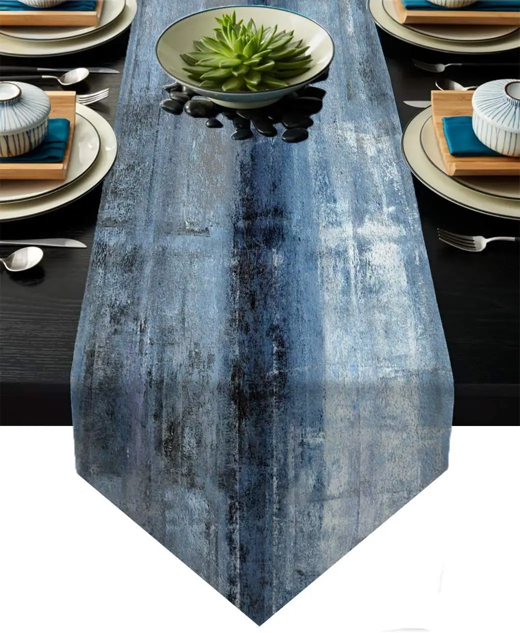 

Farmhouse Table Runner,Abstract Modern Art,Burlap Table Runners for Table Dresser Runner, Farmhouse Style for Dinner, Home Decor