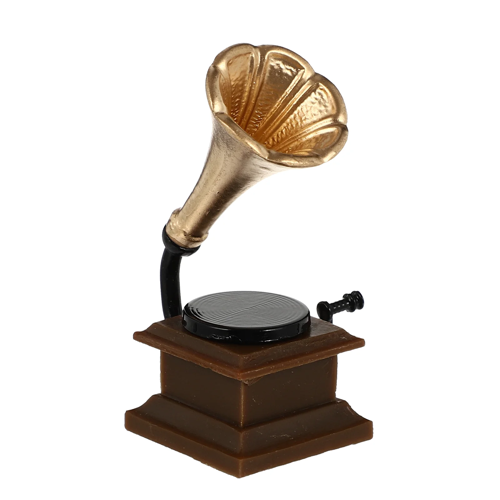 Mini Gramophone Home Decorative Supply Phonograph Model Tabletop Adornment Simulation Photography Props Toy