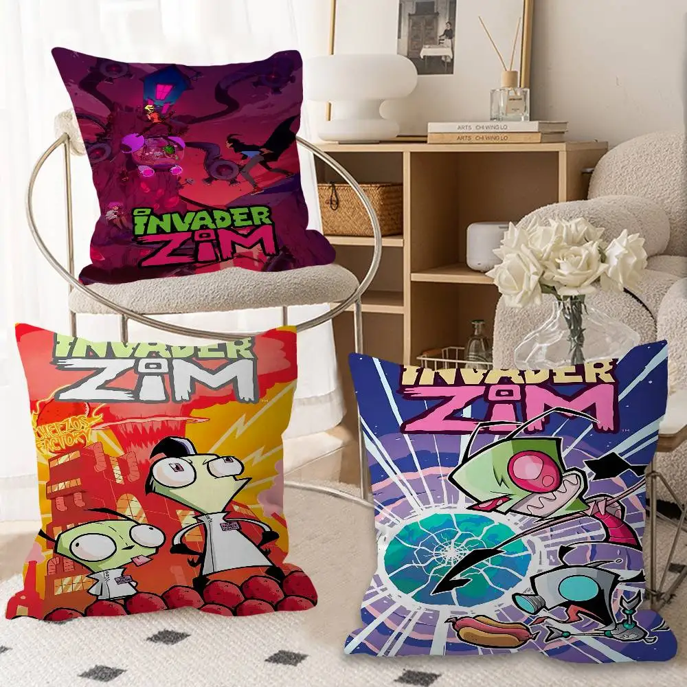 Invader Zim Hippie Rubber Personalized Pillow Dust Cover Bedroom Kids Party Decoration Pillowcase Birthday Children Gift