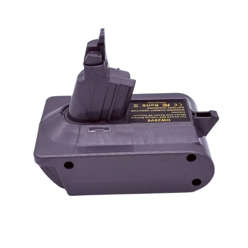 DW20V6 Battery Adapter Converter Designed for DW 20V Lithium-ion Batteries To Be Used with For Dyson V6 Series Animal Vacuums