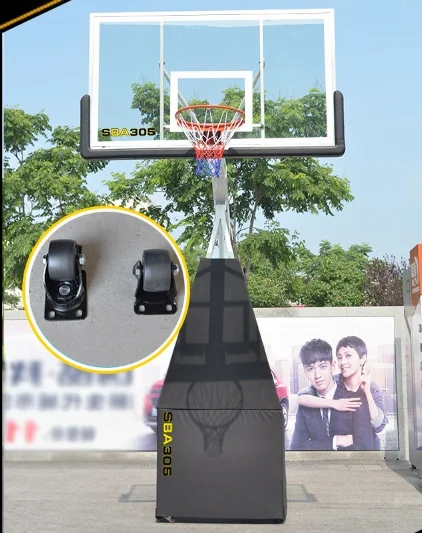 어린이 코트 장비용 이동식 농구대