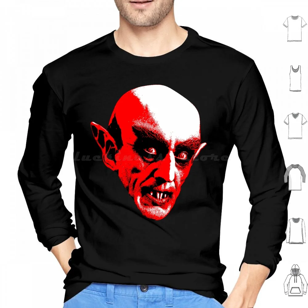 Nosferatu Hoodie cotton Long Sleeve Salems Lot Jerusalems Lot Stephen King Max Schreck Horror Orlok Vampire Count