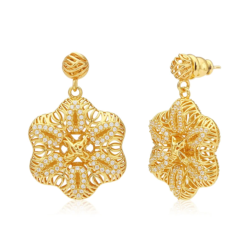 ivog-cz-flower-petal-drop-earrings-sparkly-hollow-mesh-women-wedding-party-pendiente-boucle-d'oreille-trendy-fashion-jewelry
