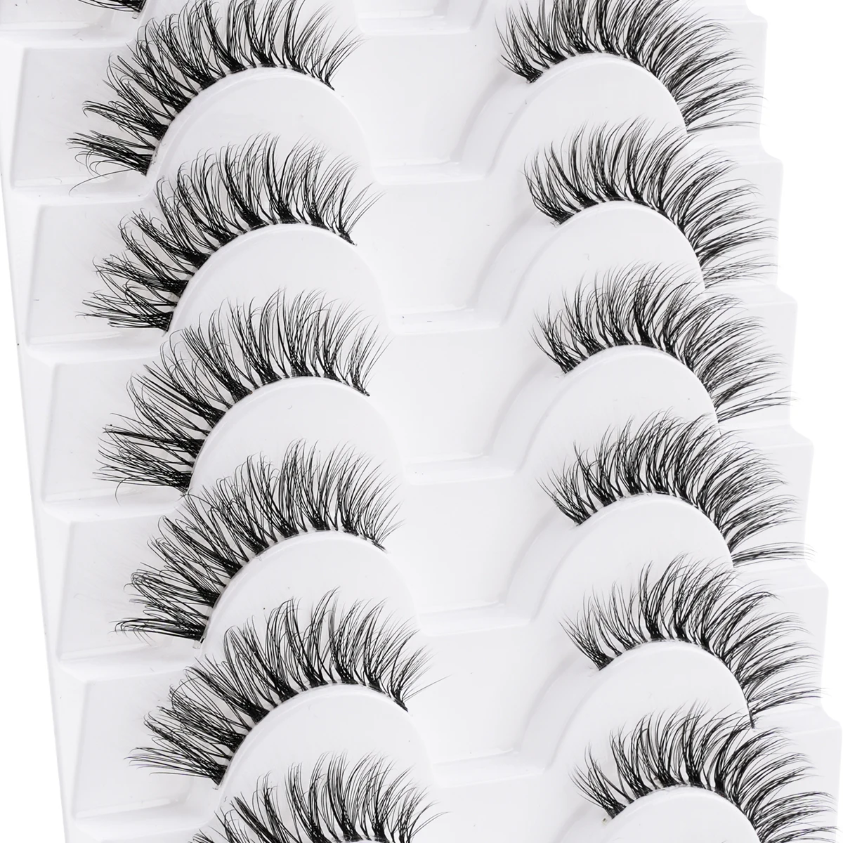 3/10 Pairs Mink False Eyelashes, Natural Fluffy Look