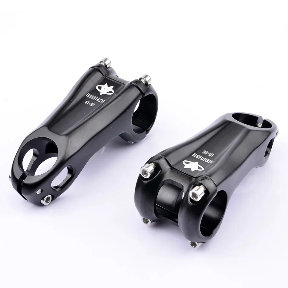 Mountain Bike CNC Stem -17 Degree Aluminum Alloy Lightweight Stem Pipe 80/90/100mm Outdoor Cycling Component Sturdy and Durable