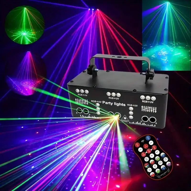 

YSH 21 Lens LED Stage Lamp DJ Projector Strobe Effect Laser Lights Party 21 Eyes Disco Light for Night Club Bar KTV Lighting