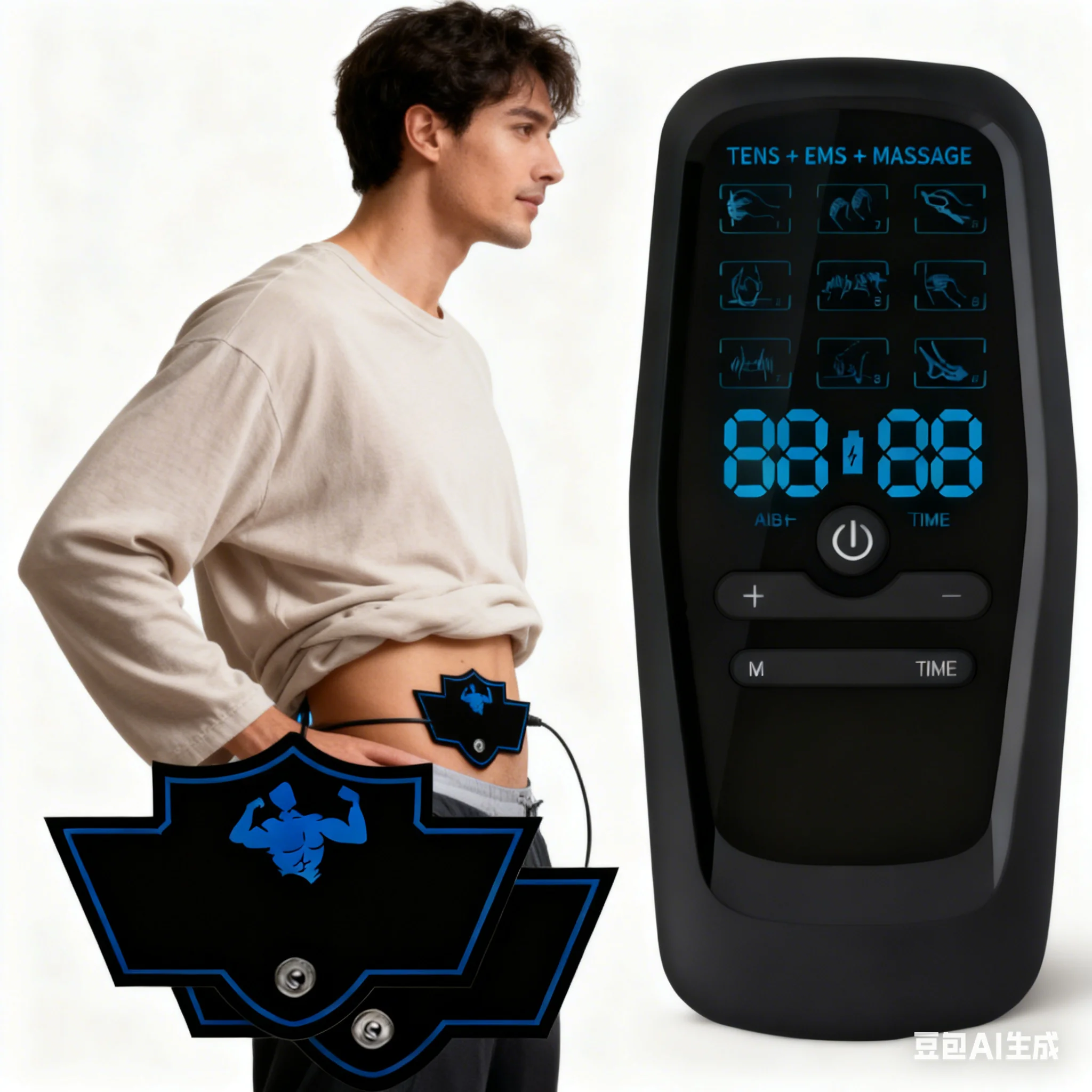 

Электрический массажер для всего тела, профессиональная стимуляция мышц, физиотерапия, домашний массажер для тела, импульсный аппарат