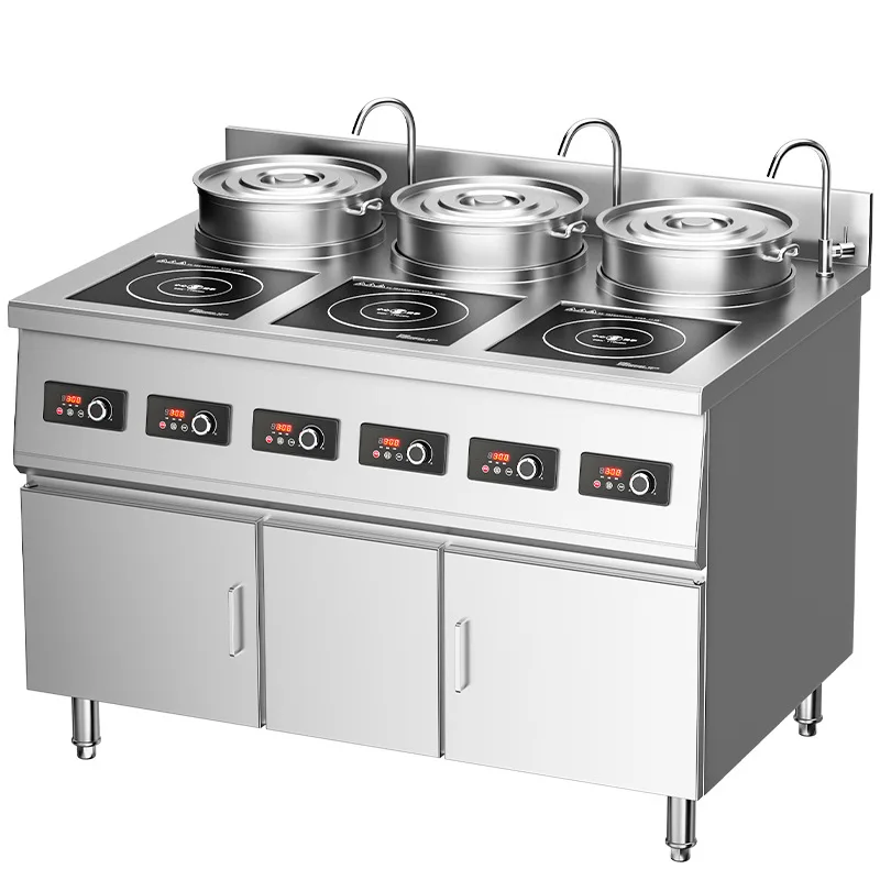 

Commercial automatic lifting noodle cooking stove multi-functional electric heating gas soup noodles Malatang restaurant