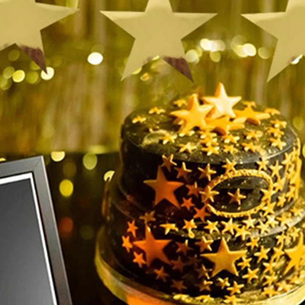 

35pcs Pentagram Decorations Wedding Party Festival Paper Star Cutouts Star Cutouts Wall Stickers DIY Supplies