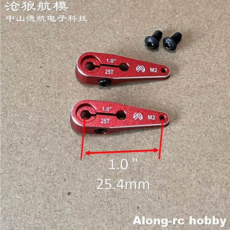 Skywing SW030HV SW988 SW989 Servoteile Mini 25T 1,0 Zoll M2 1,25" 1,5" 1,75" Metallarm für RC-Modellflugzeug 3D-Flugzeug – Detail 13