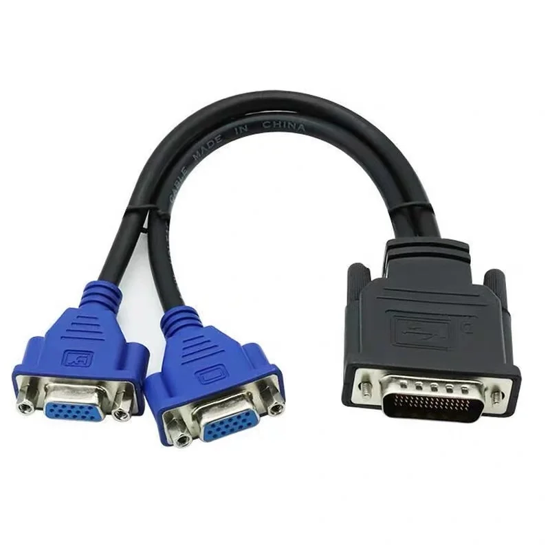 59pin Dvi Dms-59 Pins To Dual VGA Video Cable for 2vga 20cm