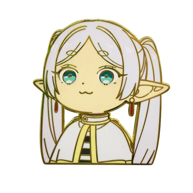 2026 Hot New Premium Kawaii Frieren Metal Enamel Pins Badge Brooch Backpack Jacket Decor Anime Collectible Gifts