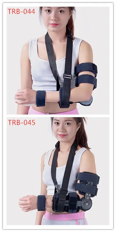 Hinged ROM Elbow Brace Immobilizer Stabilizer Splint Arm Injury Recovery Support After Surge elbow support