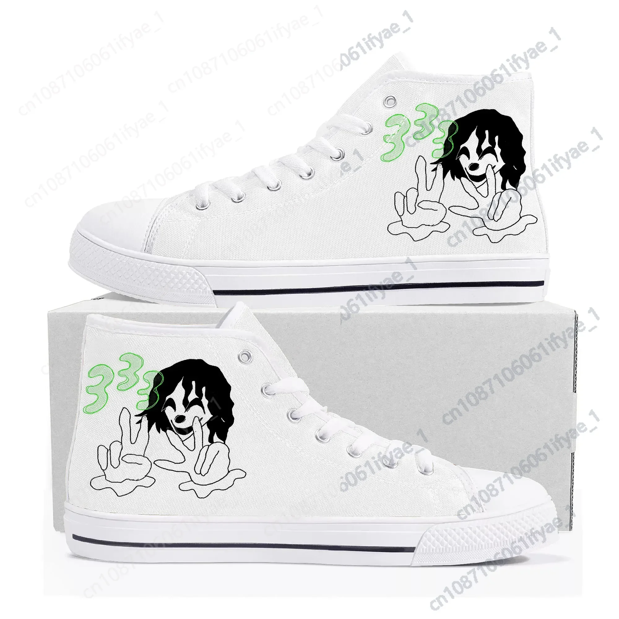 Bladee 333 rapper High Top Sneakers Mens Womens Teenager Canvas High Quality Sneaker Casual Custom Made Shoes Customize Shoe