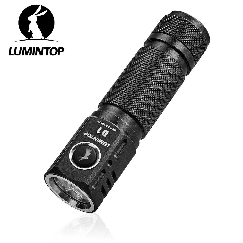 

EDC Flashlight Outdoor Lighting Side Switch Small Mini Size 3 LED Torch Powerful Light 5 Working Modes 18650 Battery D1