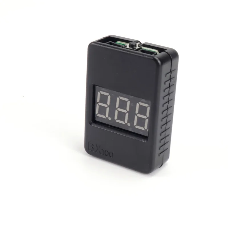 1-8S BBX1-8S 2IN1 LiPo Battery Voltage Tester with Low Voltage Buzzer Alarm & Dual Speaker Battery Checker for Li-ion