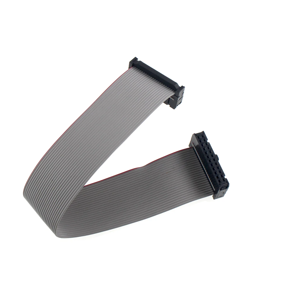 5pcs 2.54MM pitch 20CM  JTAG ISP AVR Download Cable Wire FC-6/10/14/16/20/40P PIN Connector Gray Flat Ribbon Data Cable