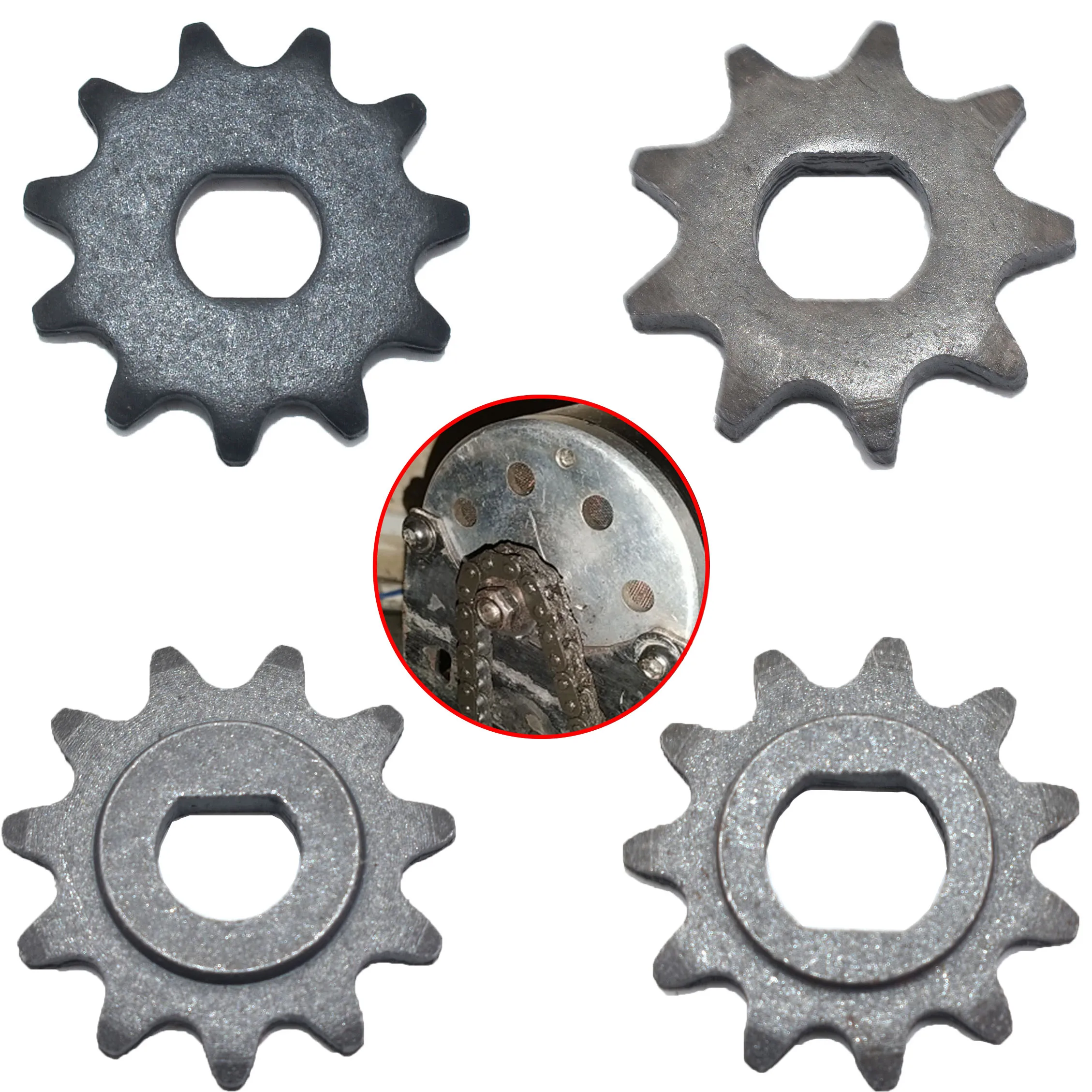 T8F/25H 9T 11T Sprocket 8mm10mm For Razor EVO IZIP 500W 1000W Electric Scooter