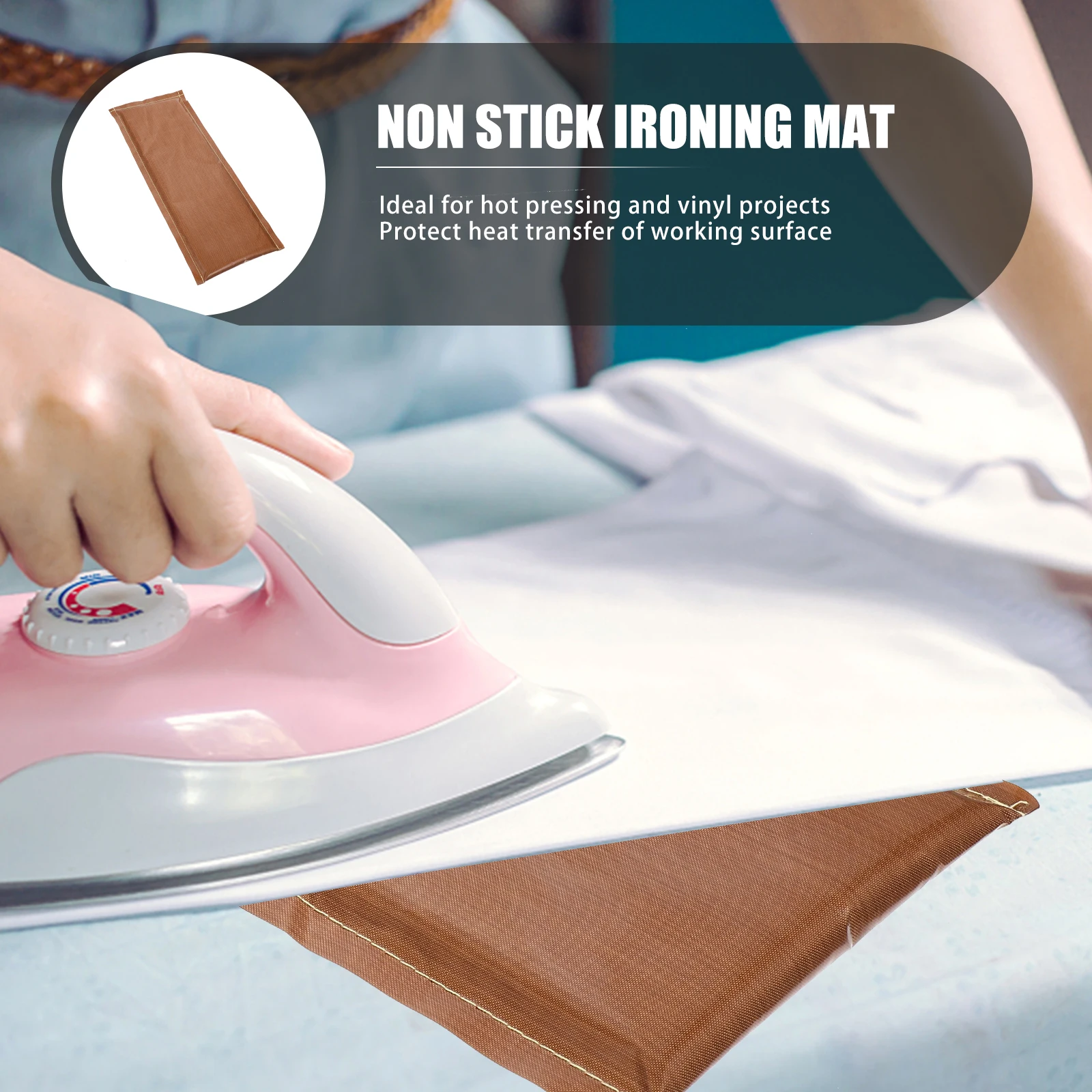 

5x15 Inch Heat Press Pillow Reusable Waterproof Ironing Mat Transfer Heating Craft Sewing Project Supplies