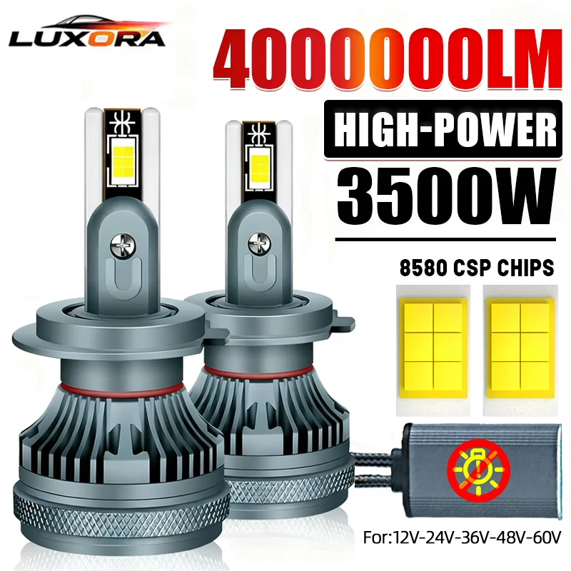

H7 H4 H11 LED Headlight Bulbs Canbus 3500W 4000000LM High Power Car Lights 9005 9006 H1 H3 HB3 HB4 9012 LED 12V 24V 36V For Cars