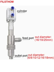 Anti Drip Pneumatic Filling Head 304 stainless steel Filling valve Discharge Nozzle Accessories Of Liquid Paste Filling Machine