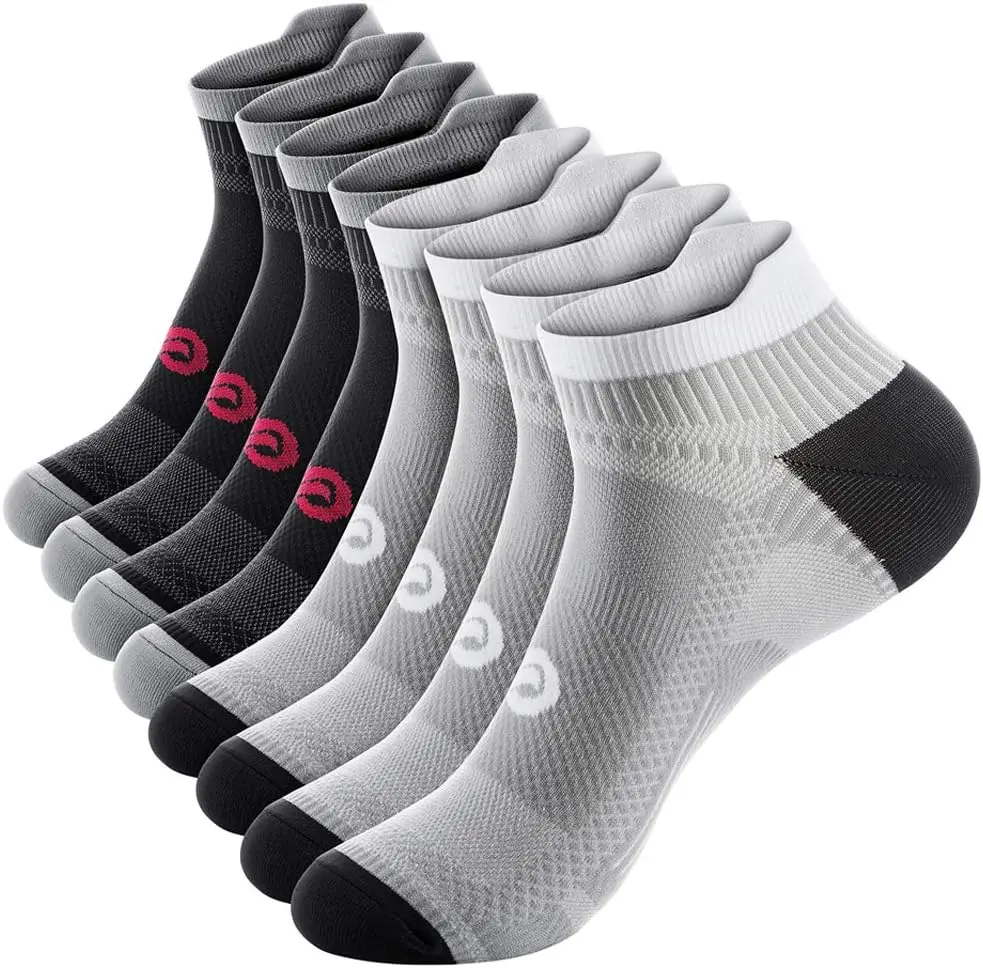 

Ankle Compression Socks for Men and Women, Low Cut Running Support in 2/4/6 Pairs