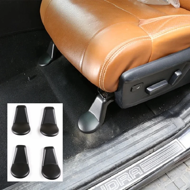 For Toyota Tundra 2014-2020 ABS 4Pcs Black Car Part Seat Foot Screw Protection Cap Decoration Cover Styling Accessories