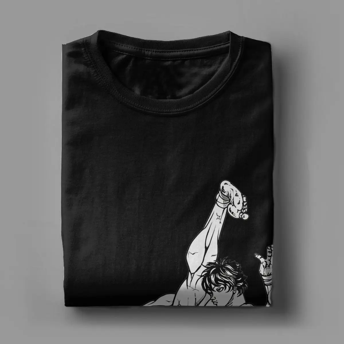 Casual Miyamoto Musashi Baki The Grappler T-Shirt Men Women Cotton T Shirt Martial Aesthetic Anime Tee Shirt Gift Idea Clothes image 5