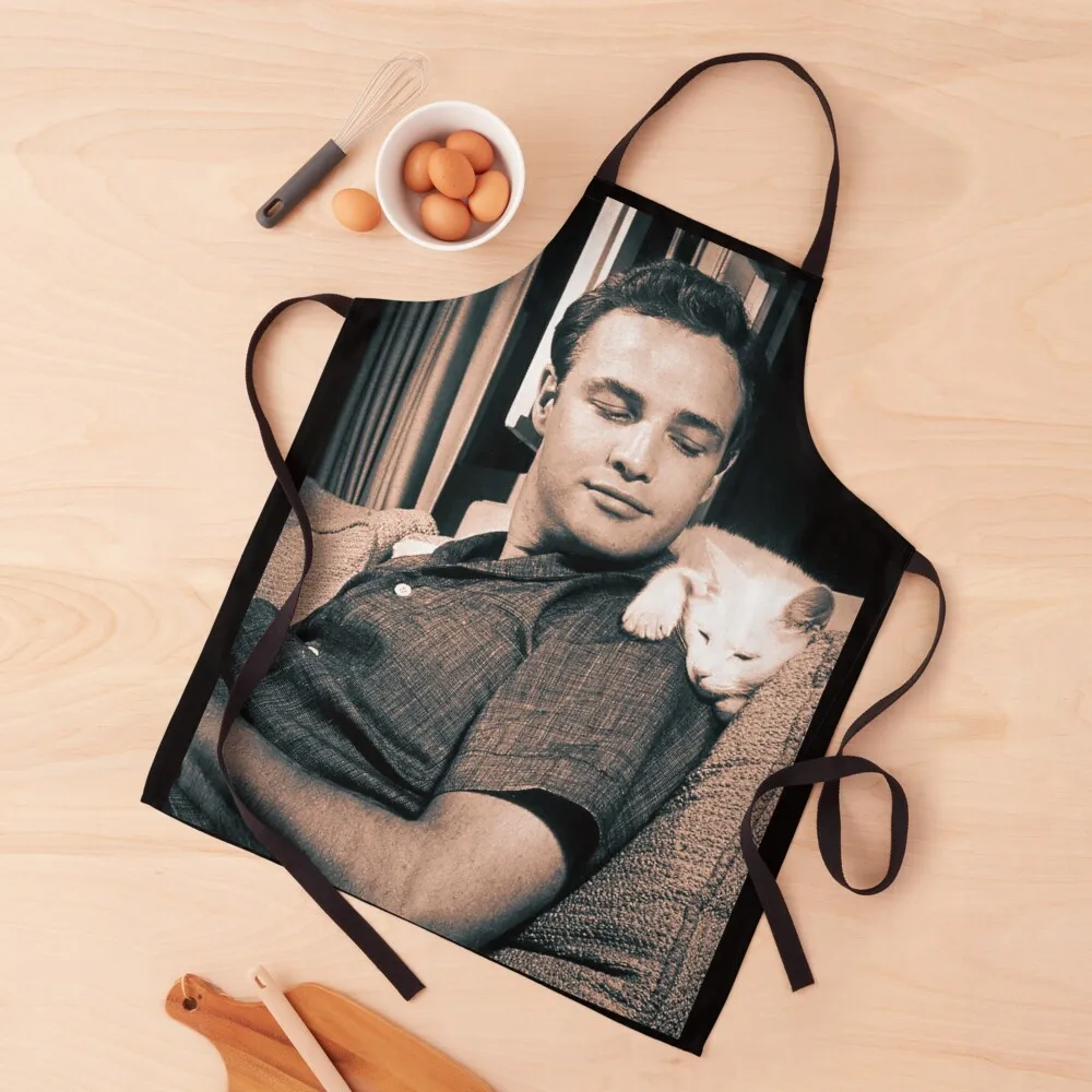 

Marlon Brando - Vintage - D46 Apron Kitchen Novel Kitchen Accessories Teacher Apron