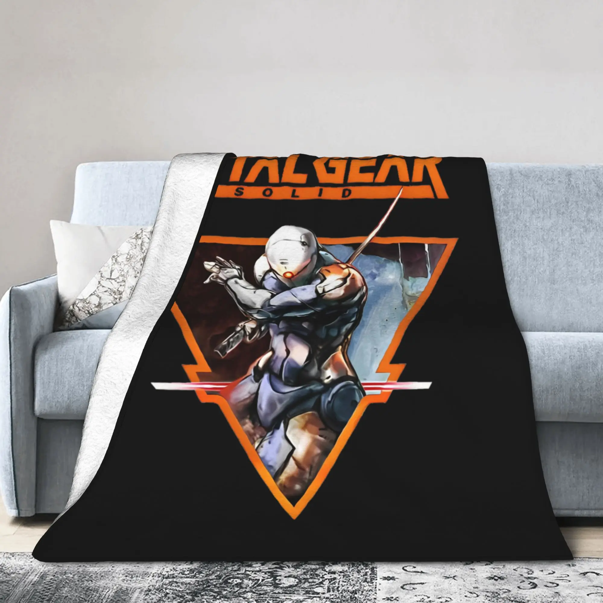 MGS Game Metal Gear Solid Blanket Fleece All Season Gaming Multi-function Thin Throw Blanket for Bedding Office Bedspread