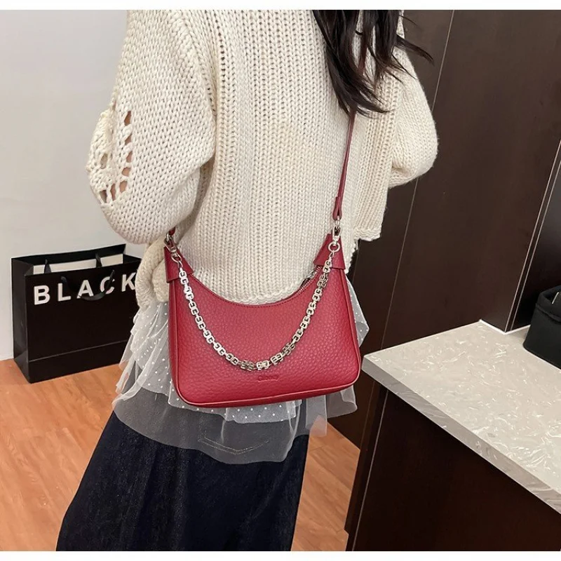 

Vintage Casual Simple Women Handbag High End Luxury Leather Classic Elegant Popular Design Ladies Fashion Bag