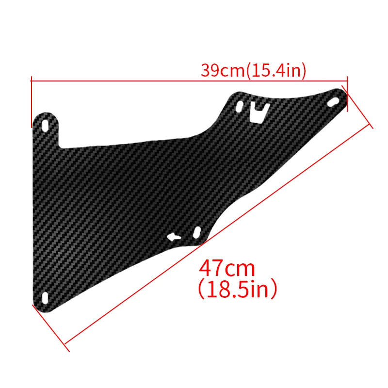 Guardabarros para Toyota Land Cruiser Prado, protector contra salpicaduras con textura de fibra de carbono