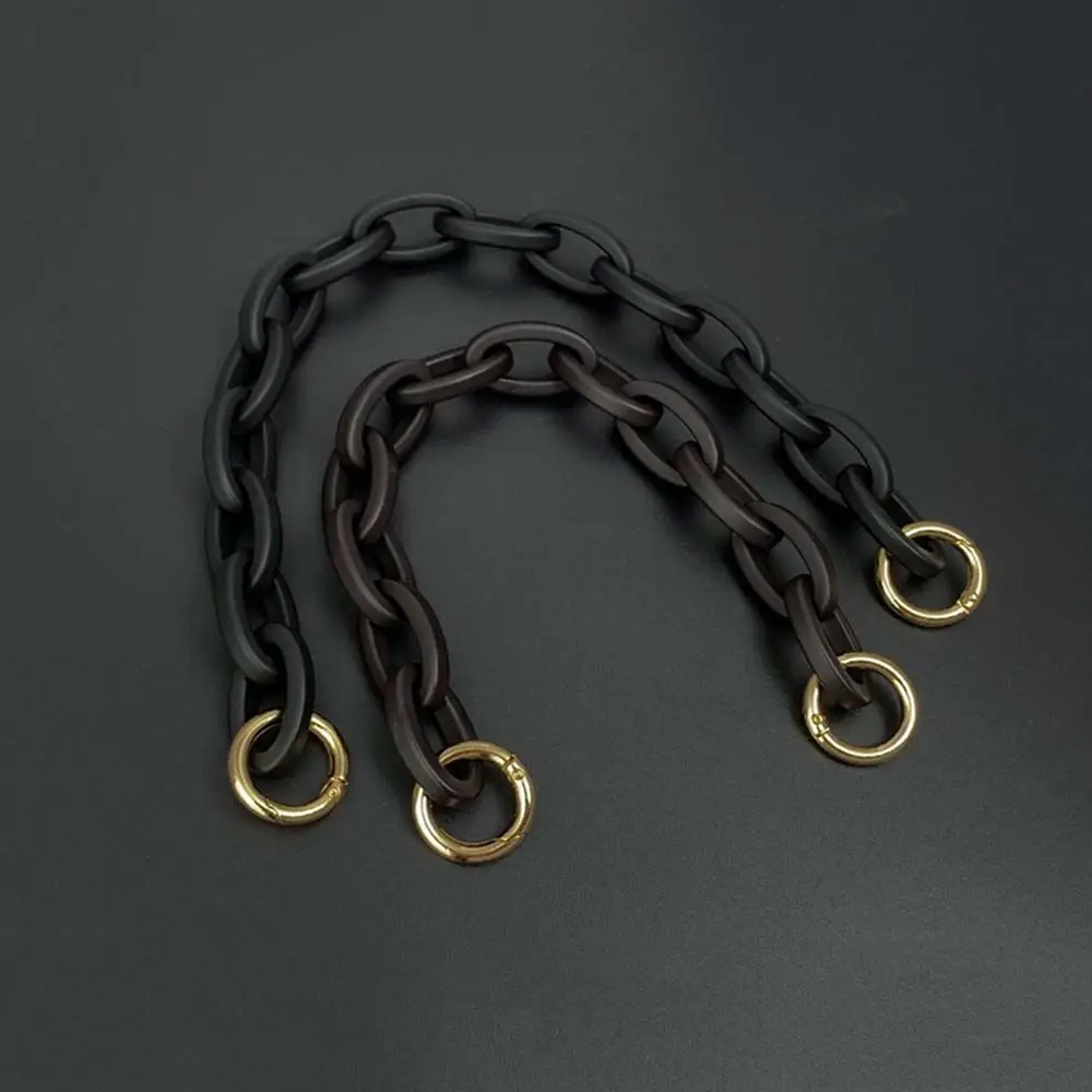 دائم DIY استبدال حقيبة ملحق أسود انفصال تحت الإبط حقيبة سلسلة قصيرة حقيبة حزام حقيبة يد مقبض حزام حقيبة الاكريليك #5